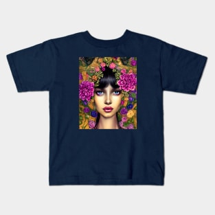 Flowers Girl Kids T-Shirt